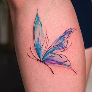 معنی تاتو پروانه آبی 
