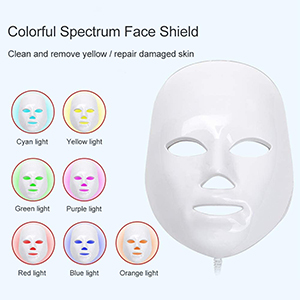 ماسک ال ای دی با طیف رنگی در دستگاه هیدروفیشیال