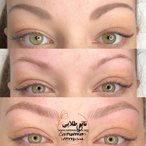میکروبلیدینگ ابرو بعد از یک هفته